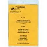 Vinyl Top Load 6" x 9" Program Holder - 100 pack